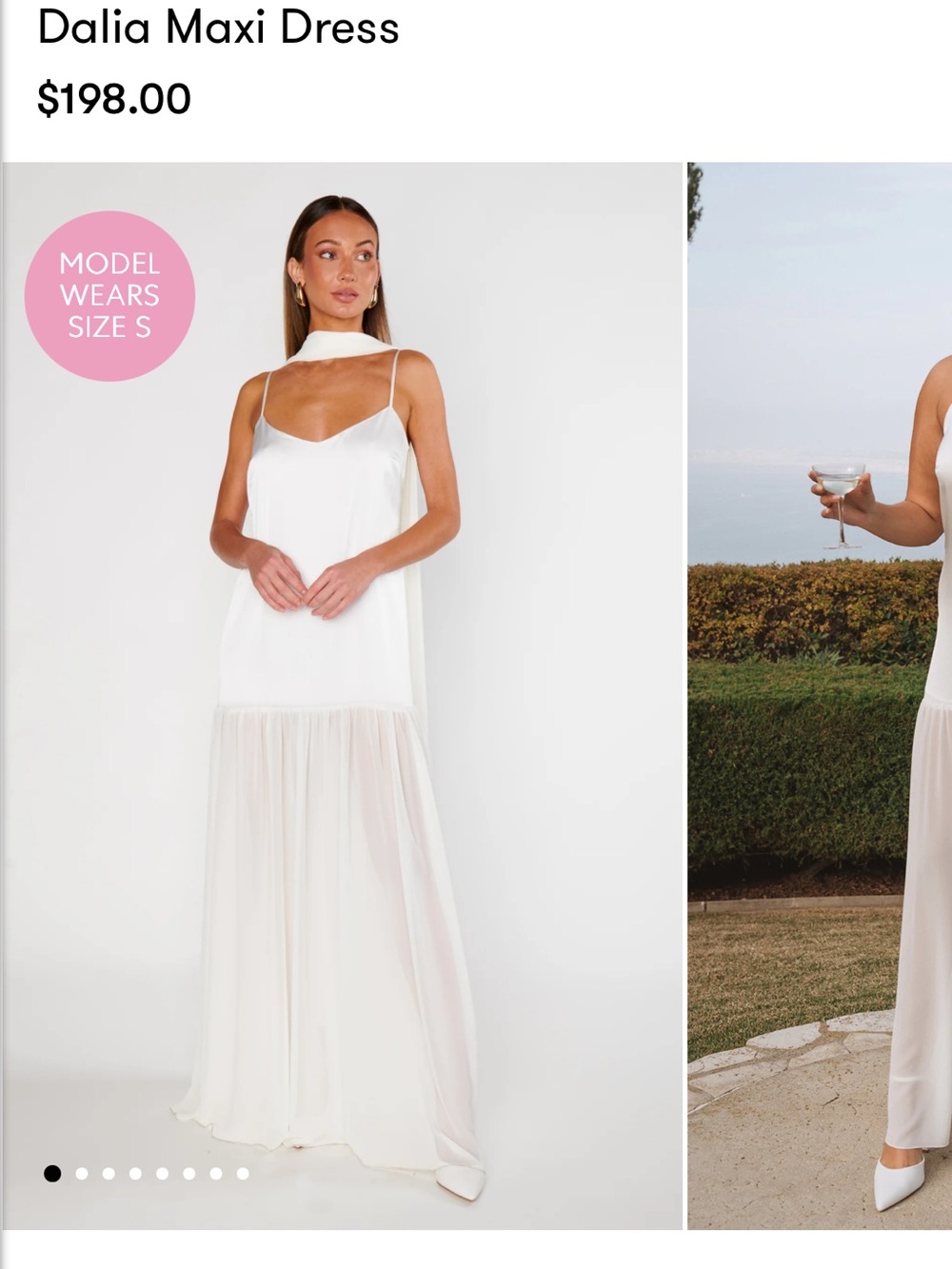 Show Me Your MuMu Dalia Maxi Dress in White